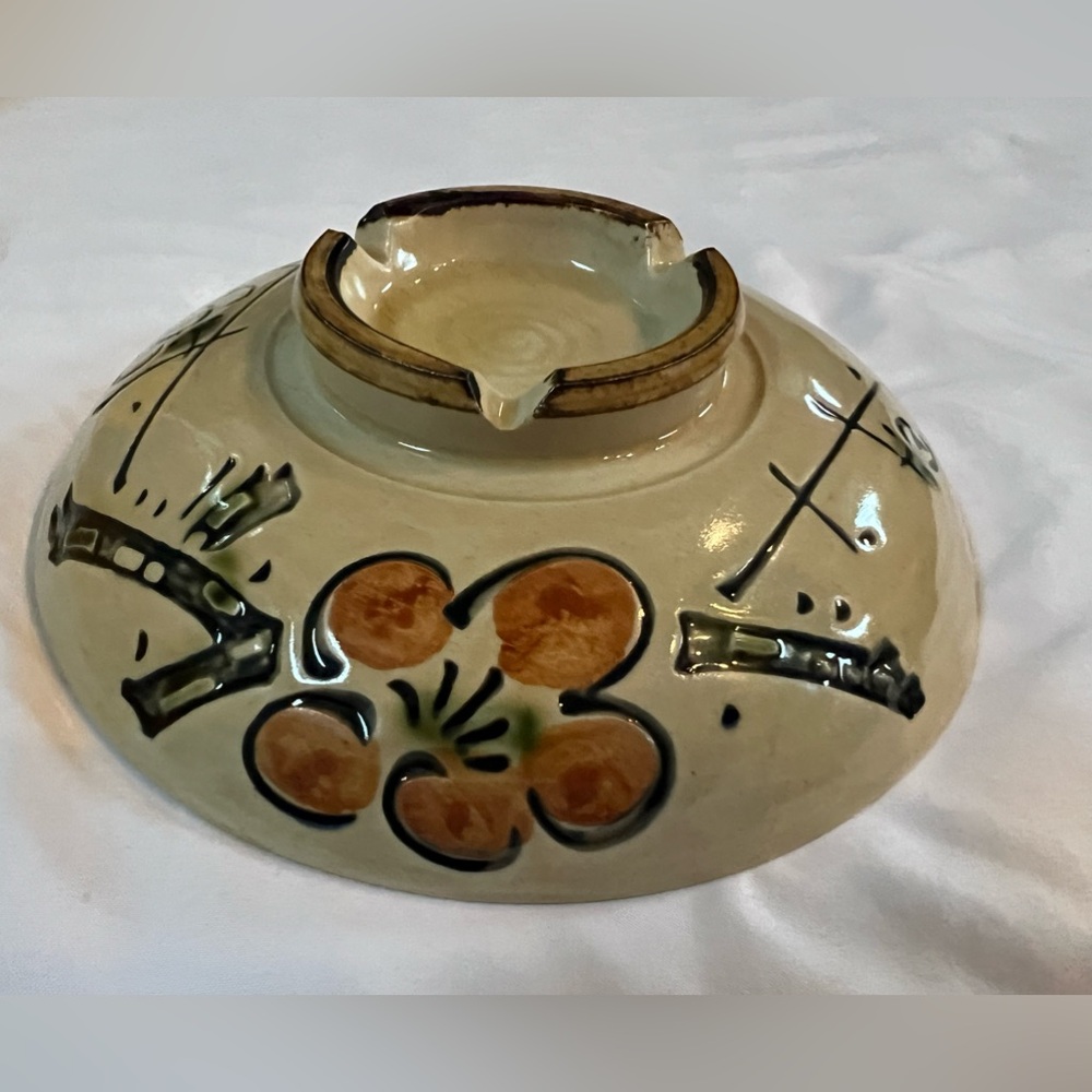 JAPANESE BOWL NLETXAG0305 HAND PAINTED CERAMIC SOUP BOWL DIAMETER 7.5"